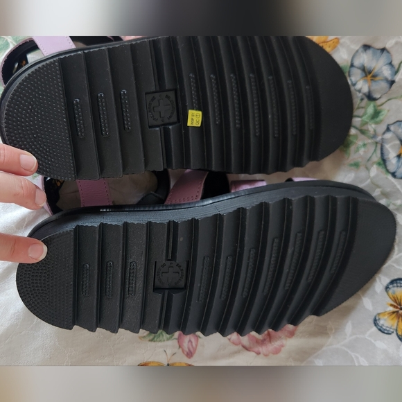 Doc Dr. Martens Clarissa II Platform Strap Sandals Lilac Leather  US 8 L - Picture 5 of 7